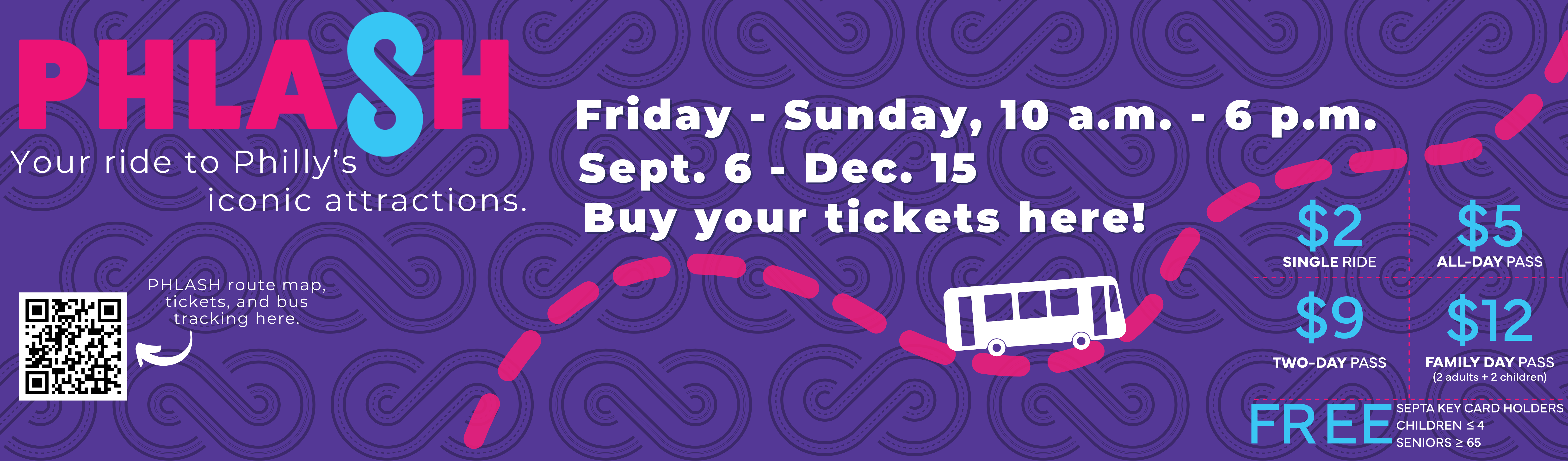 PHLASH Weekend Service Ad Sept 6-Dec 15