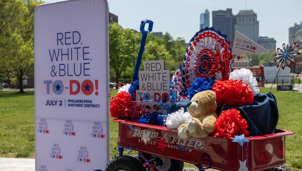 red, white, blue to do