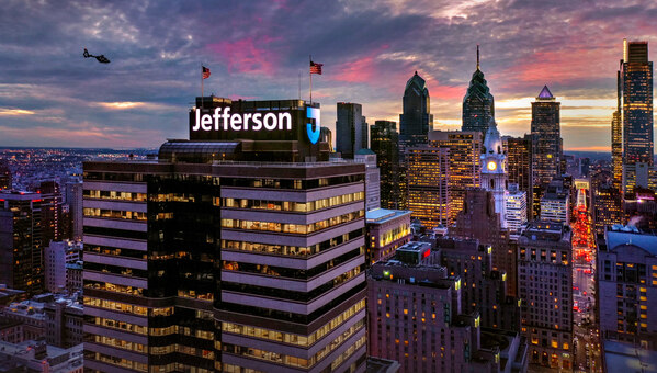 Jefferson and Philly skyline