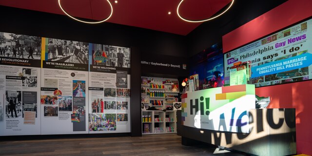 Philly Pride Visitor Center Welcome Desk