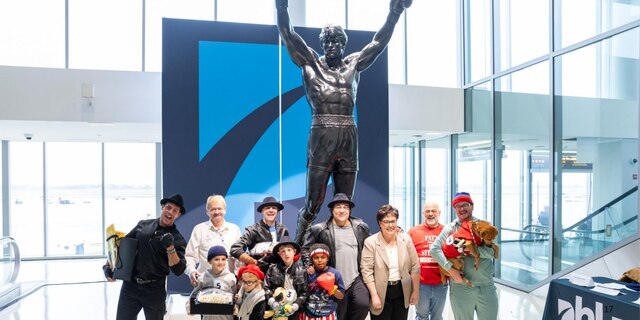 Rocky Look Alike Competition at Airport