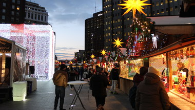 Christmas Village in LOVE Park