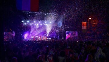 Stage at a concert.