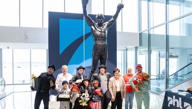 Rocky Look Alike Competition at Airport