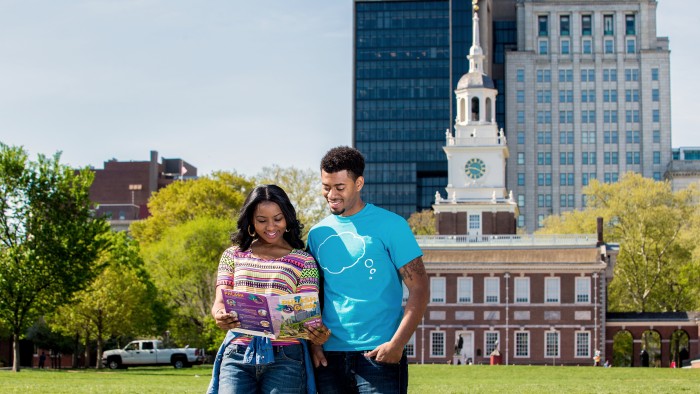 PHLASH couple in front of Hall
