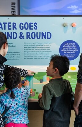 Visitors at Independence Seaport Museum